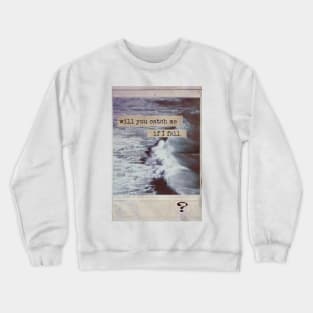 Sea ocean picture quotes quote typing machine vintage retro aesthetic books lover bookworm biblichore Crewneck Sweatshirt